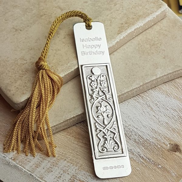 Personalised Silver Art Nouveau Bookmark
