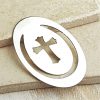 Silver Christian Cross Bible Bookmark