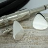 Sterling Silver Plectrum Cufflinks with Free Engraving
