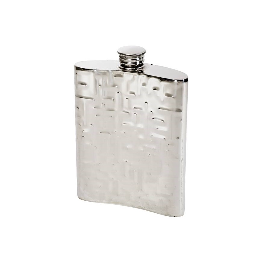 Personalised 6 oz Metropolitan Pewter Kidney Hip Flask