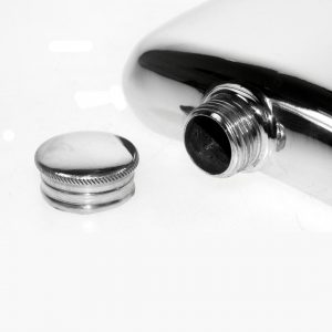 Personalised 4 oz Plain Pewter Pocket Hip Flask