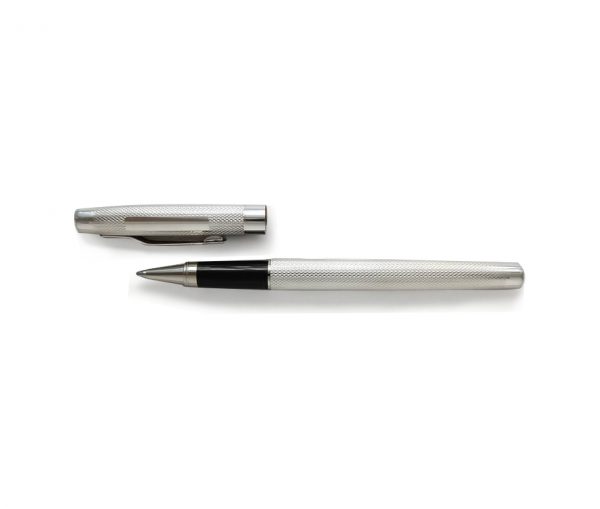 Manton Silver Lidded Rollerball Pen & Gift Box with Free Engraving