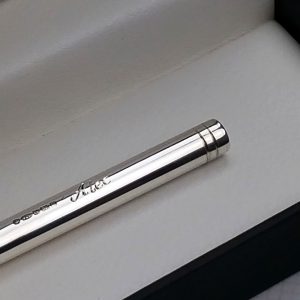 Personalised Silver Notebook Pen & Gift Box with Free Engraving