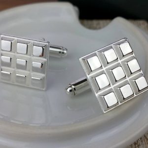 Sterling Silver Chunky Cufflinks with Presentation Box