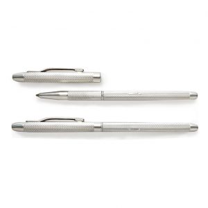 Manton Ladies Silver Lidded Rollerball Pen & Gift Box with Free Engraving
