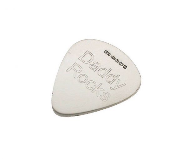 Personalised Silver Superman Plectrum with Free Engraving
