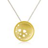 Hard Gold Plated Scattered Trilliant Necklace