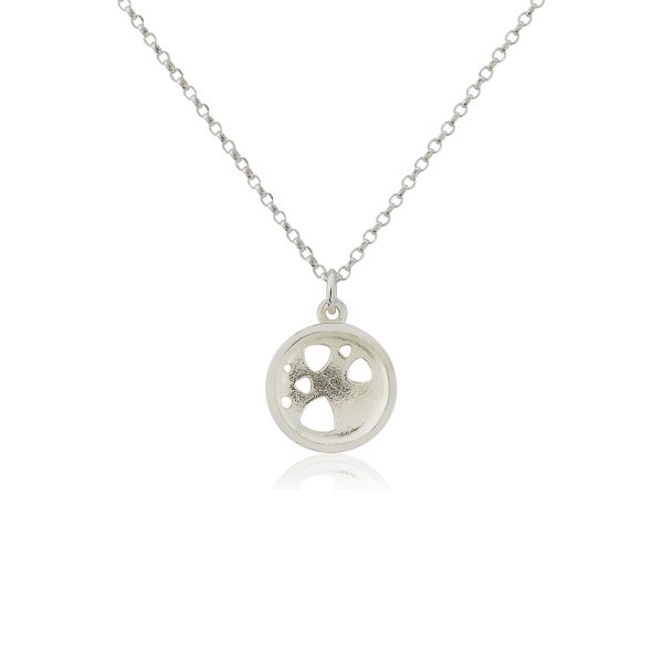 Scattered Trillions Silver Pendant Necklace