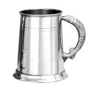 Personalised Pewter Tankard with Pike Handle