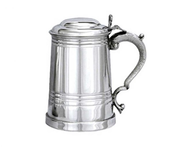 Personalised Pewter Tankard Stepped Lid