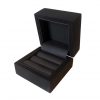 Gloss Black Double Wedding Ring Box