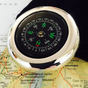 Personalised Silver Wanderlust Compass