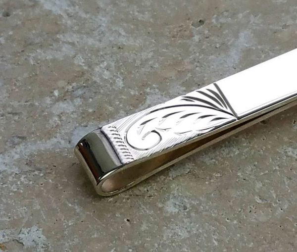 Personalised Prestigious Handmade Sterling Silver Tie Slide