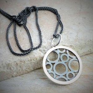 Circles Within A Circle Charm And Necklace