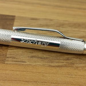 Luxury Personalised Silver Bridge Pen Set & Gift Box with Free Engraving