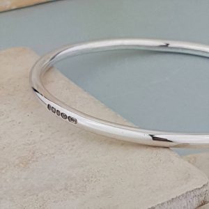 The Moment In Time Personalised Silver Bangle