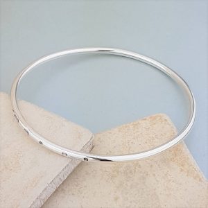 The Personalised Sterling Silver Bangle