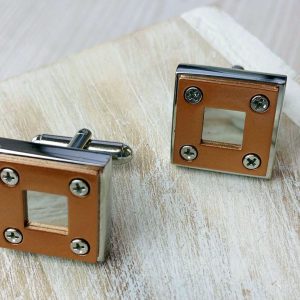 Personalised Industrial Design Cufflinks with FREE Engraving